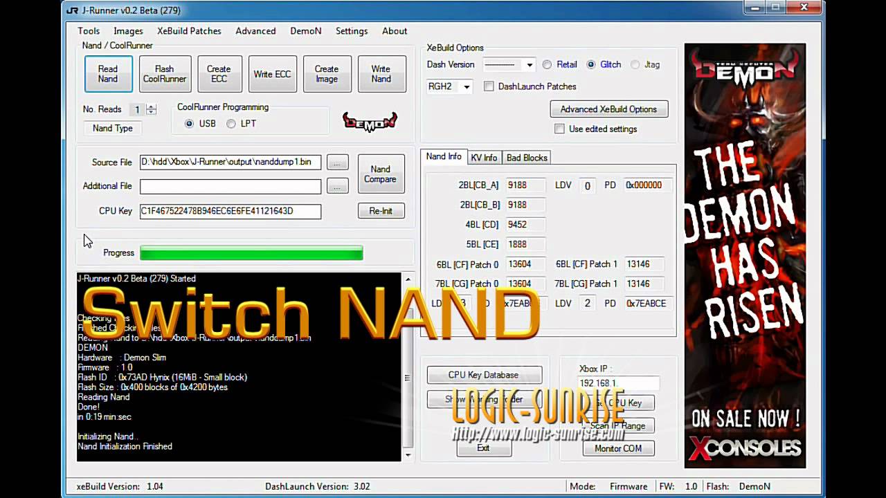 how to install nand x drivers